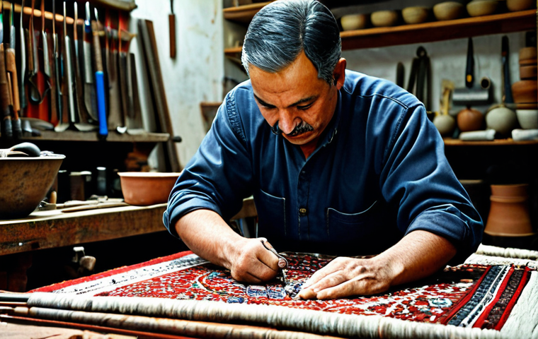 오만의 바자르 문화 - Bustling Oriental Bazaar**

"A vibrant and colorful oriental bazaar scene, filled with merchants sel...